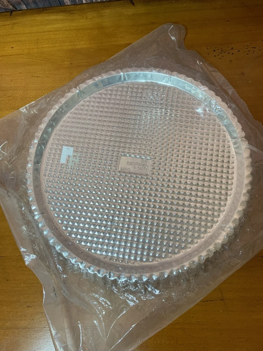 The Pampered Chef Flan Pan Set‎ Round w/ Insert Press